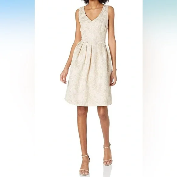Trina Turk | Dresses | Trina Turk Cream With Metallic Gold Floral Print Dress | Poshmark Trina Turk | Dresses | Trina Turk Cream With Metallic Gold Floral Print Dress | Poshmark
